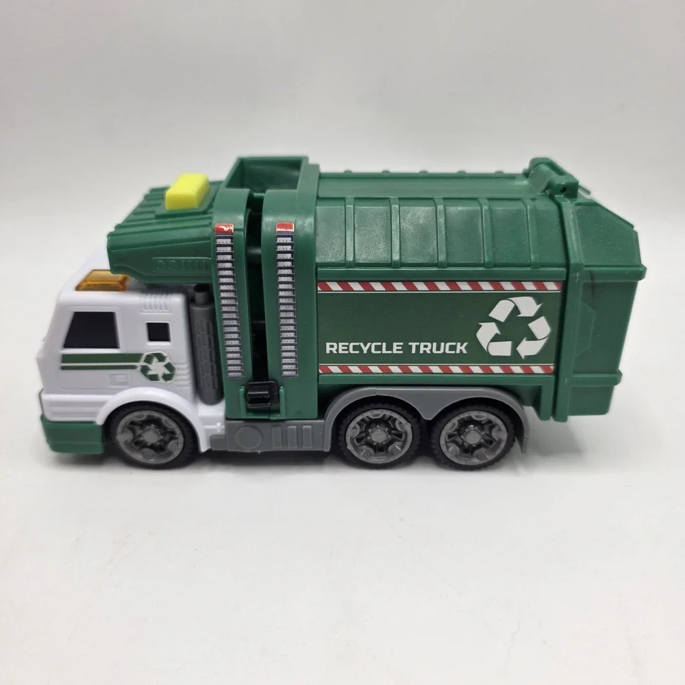 Dickie‎ Toys Recycle Truck Toy Garbage Truck Green Diecast Style Kids Vehicle